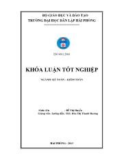 Khóa luận Hoàn thiện công tác lập và phân tích bảng cân đối kế toán tại công ty cổ phần công nghiệp tàu thủy Đông Á