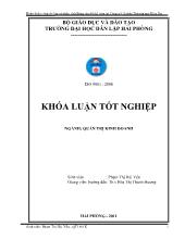 Khóa luận Hoàn thiện công tác lập và phân tích bảng cân đối kế toán tại công ty cổ phần thƣơng mại Kiên Đạt