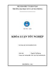 Khóa luận Hoàn thiện công tác lập và phân tích bảng cân đối kế toán tại công ty trách nhiệm hữu hạn thương mại Đông Á