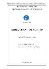 Khóa luận Hoàn thiện công tác lập và phân tích Báo cáo lưu chuyển tiền tệ tại công ty TNHH Hương Giang