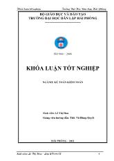 Khóa luận Hoàn thiện công tác tổ chức kế toán doanh thu, chi phí và xác định kết quả kinh doanh tại công ty Cổ phần Công nghiệp Việt Hoàng