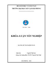 Khóa luận Hoàn thiện công tác tổ chức kế toán vốn bằng tiền tại công ty cổ phần du lịch Hoa Phượng