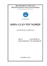 Khóa luận Hoàn thiện tổ chức công tác kế toán chi phí, doanh thu và xác định kết quả kinh doanh tại công ty phát triển khu công nghiệp Nomura Hải Phòng