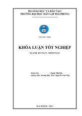 Khóa luận Hoàn thiện tổ chức công tác kế toán doanh thu, chi phí và xác định kết quả kinh doanh tại công ty cổ phần thương mại và dịch vụ Sơn Bình