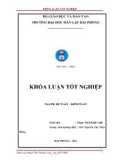 Khóa luận Hoàn thiện tổ chức công tác kế toán doanh thu, chi phí và xác định kết quả kinh doanh tại công ty TNHH thương mại Ngọc Đức