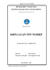 Khóa luận Hoàn thiện tổ chức công tác kế toán tập hợp chi phí sản xuất và tính giá thành sản phẩm tại công ty cổ phần tập đoàn Việt Úc