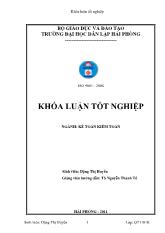 Khóa luận Hoàn thiện tổ chức công tác kế toán tiền lương và các khoản trích theo lương tại công ty vận tải quốc tế Nhật Việt