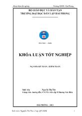 Khóa luận Hoàn thiện tổ chức công tác kế toán tiền lương và các khoản trích theo tiền lương tại công ty TNHH Nichias Hải Phòng