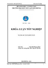 Khóa luận Hoàn thiện tổ chức kế toán bán hàng và xác định kết quả bán hàng tại công ty trách nhiện hữu hạn thương mại và dịch vụ tam gia