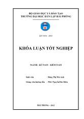 Khóa luận Hoàn thiện tổ chức kế toán chi phí sản xuất và tính giá thành sản phẩm tại công ty TNHH nhựa Ngọc Hải