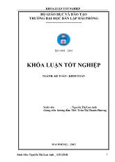 Khóa luận Hoàn thiện tổ chức kế toán doanh thu, chi phí và xác định kết quả kinh doanh tại công ty TNHH đóng tàu PTS Hải Phòng