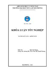 Khóa luận Hoàn thiện tổ chức kế toán doanh thu, chi phí và xác định kết quả kinh doanh tại công ty cổ phần thương mại Thái Giang