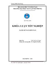 Khóa luận Hoàn thiện tổ chức kế toán doanh thu, chi phí và xác định kết quả kinh doanh tại công ty TNHH Vĩnh Sinh