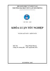 Khóa luận Hoàn thiện tổ chức kế toán tập hợp chi phí sản xuất và tính giá thành sản phẩm tại công ty cổ phần đầu tư xây dựng số 5 Hải Phòng