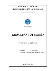 Khóa luận Hoàn thiện tổ chức kế toán tập hợp chi phí sản xuất và tính giá thành sản phẩm tại công ty cổ phần Hàng Kênh