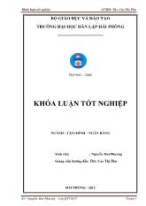 Khóa luận Hoàn thiện và phát triển hoạt động bảo lãnh tại ngân hàng thương mại cổ phần công thương Việt Nam – Chi nhánh Hải Phòng