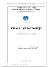 Khóa luận Một số biện pháp nâng cao hiệu quả kinh doanh của chi nhánh công ty cổ phần đầu tư xuất nhập khẩu Ninh Bình tại Hải Phòng