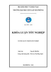 Khóa luận Một số biện pháp nâng cao hiệu quả sử dụng nguồn nhân lực tại công ty cổ phần phát triển công nghiệp tàu thủy Nam Sơn