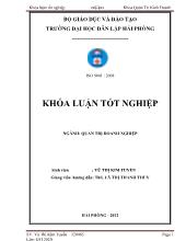 Khóa luận Một số biện pháp nhằm cải thiện tình hình tài chính tại công ty cổ phần vận tải biển Việt Nam