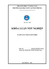 Khóa luận Một số biện pháp nhằm mở rộng thị trƣờng tiêu thụ tại công ty trách nhiệm hữu hạn muối Khánh Vinh