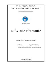 Khóa luận Một số giải pháp nâng cao hiệu quả sử dụng nguồn nhân lực tại công ty trách nhiệm hữu hạn thƣơng mại và vận tải Thiên Phúc