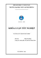 Khóa luận Một số giải pháp nhằm hoàm thiện công tác quản trị nhân sự tại công ty TNHH kokuyo Việt Nam