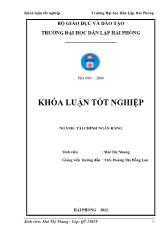 Khóa luận Một số giải pháp nhằm nâng cao hiệu quả hoạt động tín dụng đối với hộ sản xuất tại ngân hàng nông nghiệp và phát triển nông thôn chi nhánh huyện Kim Sơn tỉnh Ninh Bình