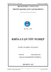 Khóa luận Nâng cao chất lượng huy động vốn tại chi nhánh ngân hàng nông nghiệp và phát triển nông thôn quận Dương kinh