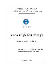 Khóa luận Nâng cao chất lượng tín dụng đối với doanh nghiệp vừa và nhỏ tại ngân hàng thương mại cổ phần Sài Gòn - Hà nội chi nhánh Hải Phòng