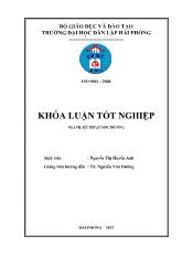 Khóa luận Nghiên cứu chế tạo than hoạt tính từ lõi ngô bằng phƣơng pháp oxy hóa và biến tính để ứng dụng làm chất hấp phụ