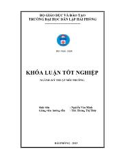 Khóa luận Nghiên cứu xử lý nước thải sinh hoạt bằng hào đất