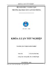 Khóa luận Phân tích thực trạng và một số biện pháp cải thiện tình hình tài chính tại công ty cổ phần container Việt Nam - Viconship