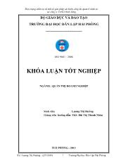 Khóa luận Thực trạng nhân sự và một số giải pháp cải thiện công tác quản lí nhân sự tại công ty TNHH Đỉnh Vàng