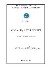 Đề tài Một số biện pháp hạn chế rủi ro tín dụng tại ngân hàng thuơng mại cổ phần Sài Gòn thuơng tín – Chi nhánh Hải Phòng