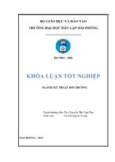 Đề tài nghiên cứu khả năng xử lý Cu 2+ trong nước bằng vật liệu hấp phụ chế tạo từ vỏ đậu tương