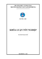 Khóa luận A study on compound nouns in the novel “jane eyre” by charlotte bronte