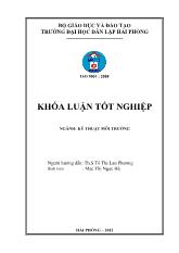 Khóa luận Đánh giá hiện trạng và đề xuất giải pháp nâng cao hiệu quả quản lý chất thải y tế tại bệnh viện đa khoa Hải Duơng