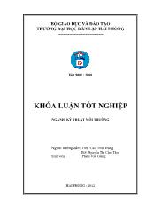 Khóa luận Đánh giá tình hình thu gom và xử lý rác thải rắn sinh hoạt tại thành phố Tuyên Quang, tỉnh Tuyên Quang