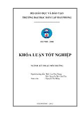 Khóa luận Hiện trạng chất thải rắn và đề xuất một số biện pháp quản lý, xử lý chất thải rắn tại thị trấn Đông Hưng, huyện Đông Hưng, tỉnh Thái Bình