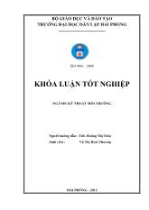 Khóa luận Hiện trạng quản lý chất thải rắn tại bệnh viện Quảng Yên – Quảng Ninh