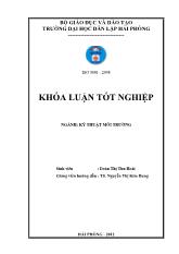 Khóa luận Tận dụng phế liệu xỉ than vào việc tách loại phốt phát và amoni trong nước thải