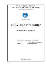 Khóa luận Thiết kế hệ thống xử lý nước thải nhà máy giấy