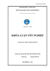 Khóa luận Tìm hiểu khả năng xử lý Cu 2+ trong nước bằng than củi