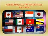 Ảnh hưởng của TPP tới dệt may Việt Nam