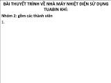 Bài thuyết trình về nhà máy nhiệt điện sử dụng tuabin khí