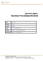 Business Process Specification
