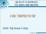 Đề tài Chu trình nước - Nhóm 5