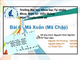 Đề tài Mã Xoắn (Mã Chập)