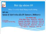 Đề tài Quản lý QoS trên nền IP (Intserv, Diffserv)