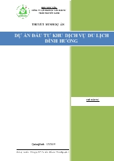 Dự án đầu tư khu dịch vụ du lịch Đỉnh Hương